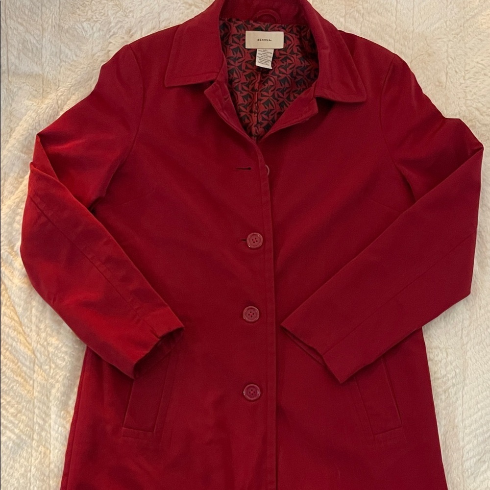 Merona Red Trench Coat